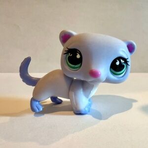 Littlest Pet Shop LPS 880 Ferret Light Lavender ~ AUTHENTIC